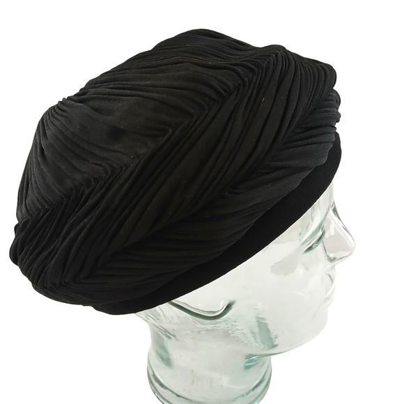 VTG Black Bowler Hat Lot of 4 Fascinator Floral Cloche Wedding Goth Formal Cap main image 8